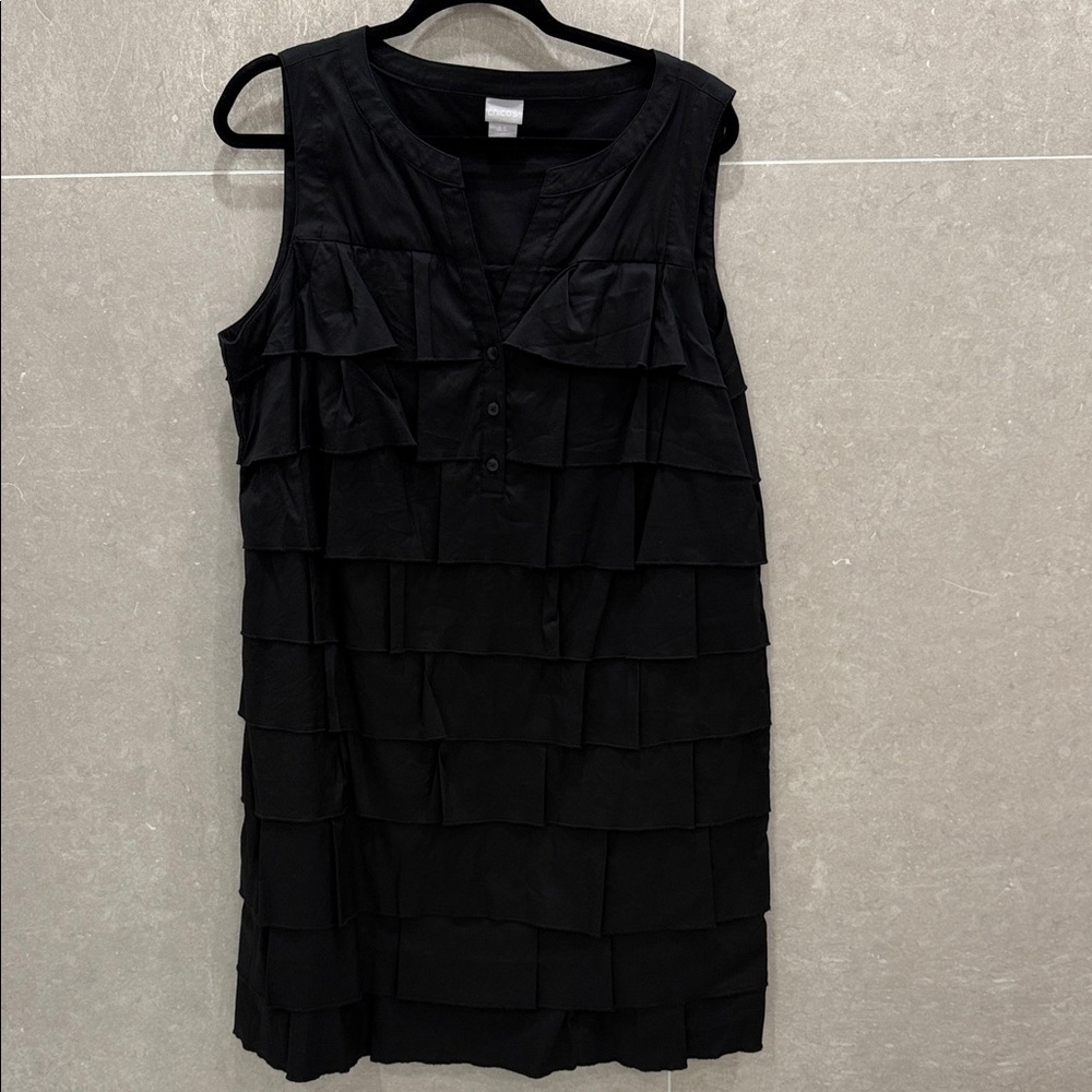 Chico's Black Tiered Dress